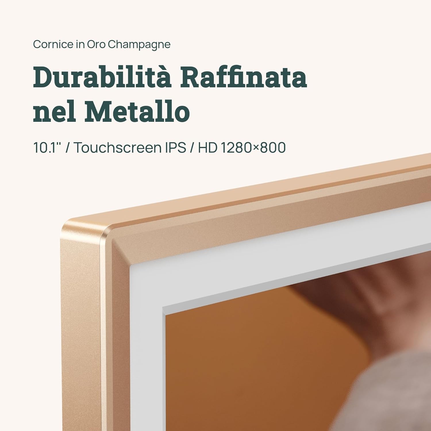 Thumbnail 1 de ARZOPA Cornice Digitale 10,1'' D10 Gold con archiviazione cloud illimitata gratuita