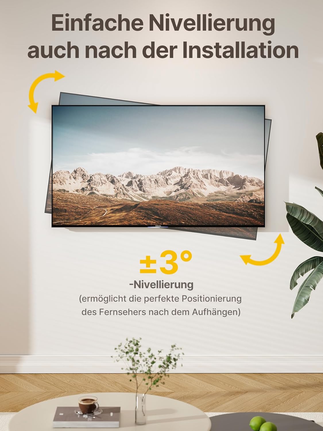 Thumbnail 6 de monTEK TV Wandhalterung 23–65 Zoll – schwenkbar, neigbar, 423 mm Auszug, VESA bis 400x400 mm
