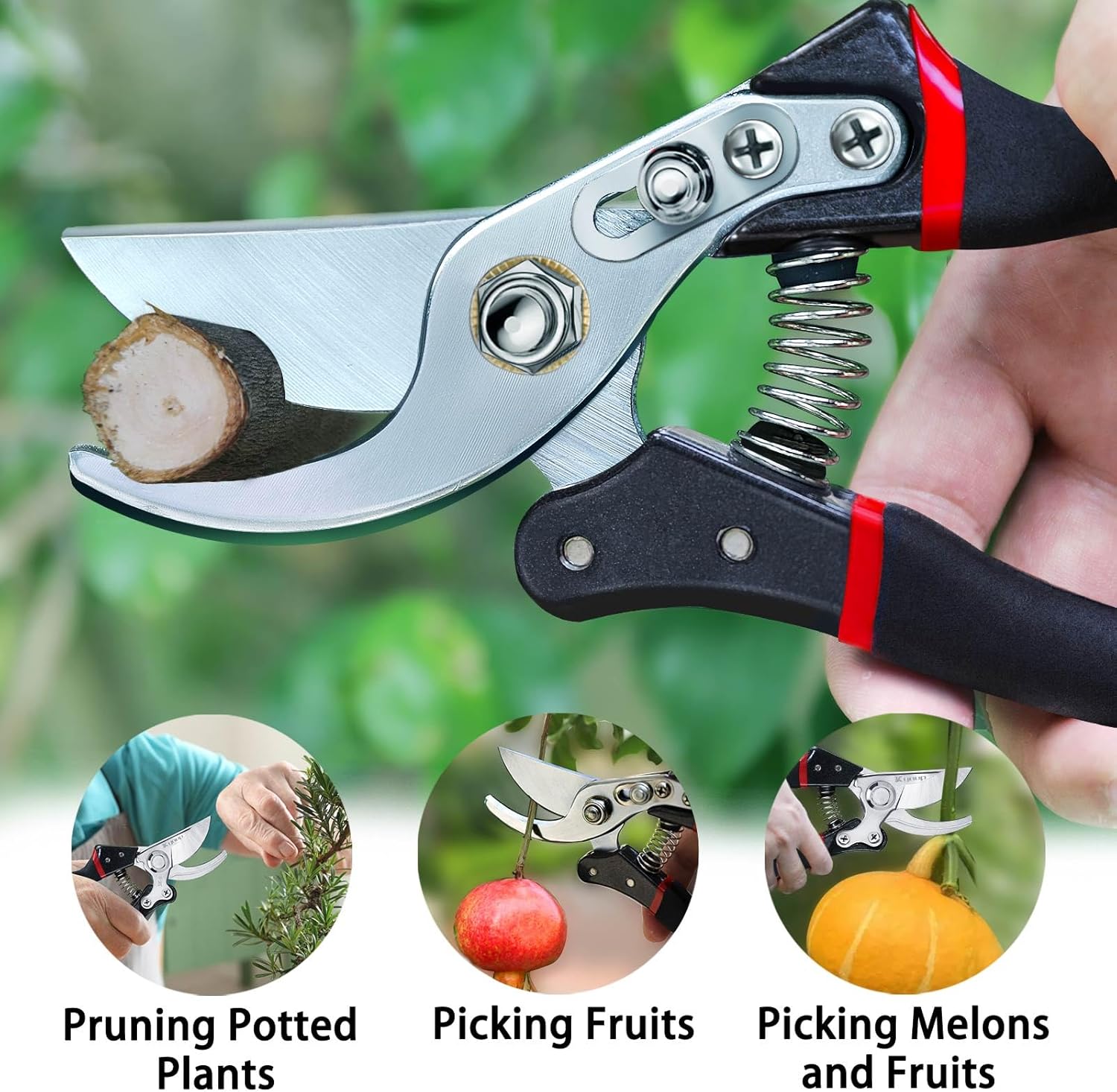 Thumbnail 4 de Kynup Profi Gartenschere mit SK-5 Stahl – Astschere bis 25 mm, rutschfester Ergonomie-Griff
