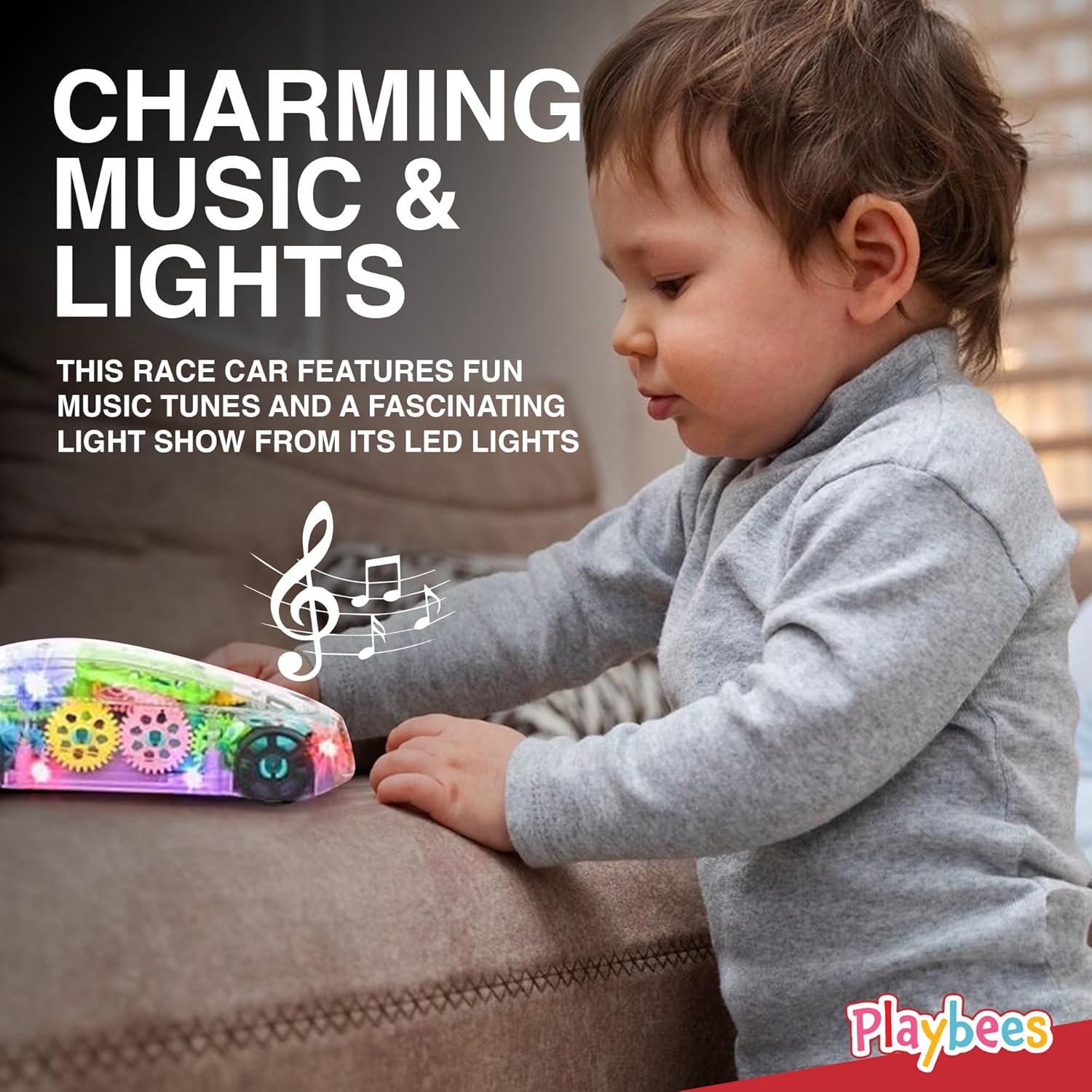 Detalle 2 de Light-Up Car Toy 3-5 Years for Autism