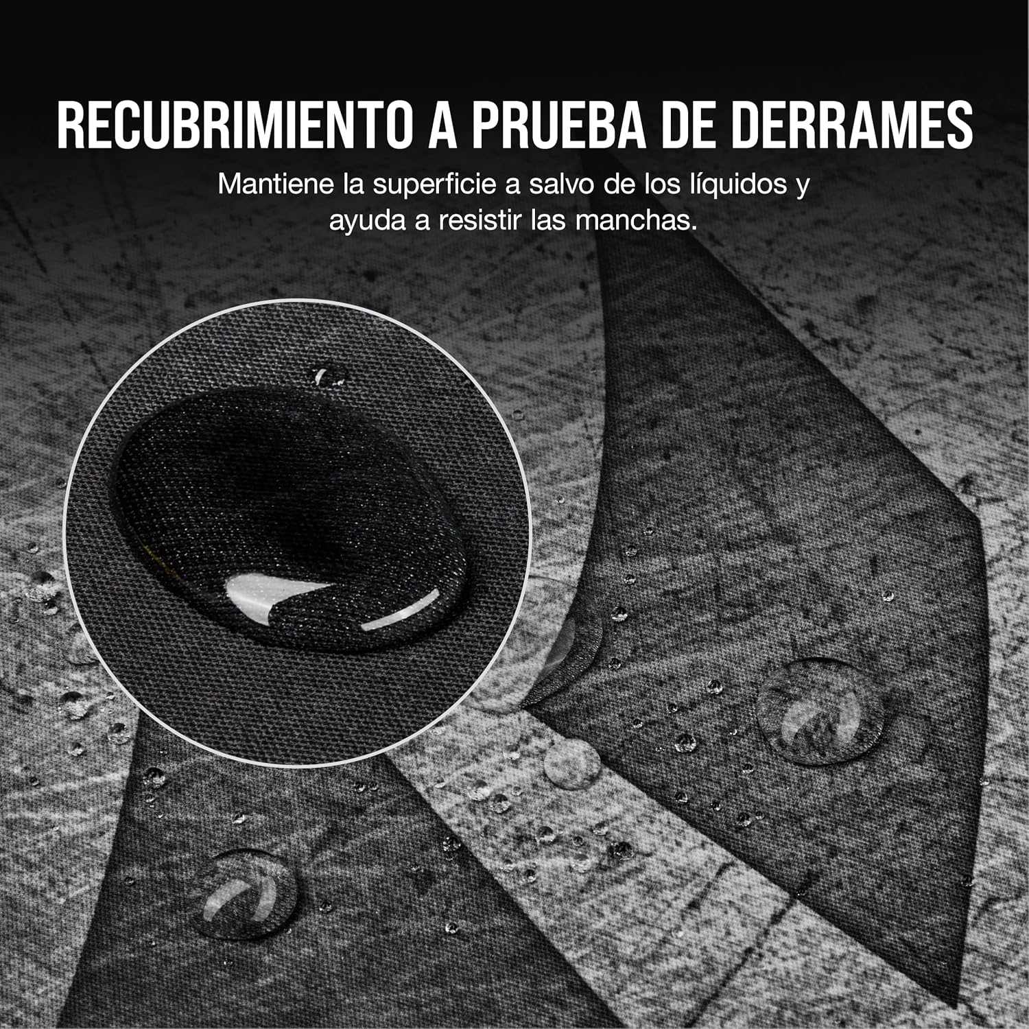 Detalle de Corsair MM300 PRO Alfombrilla Gaming Antideslizante y Resistente 💧