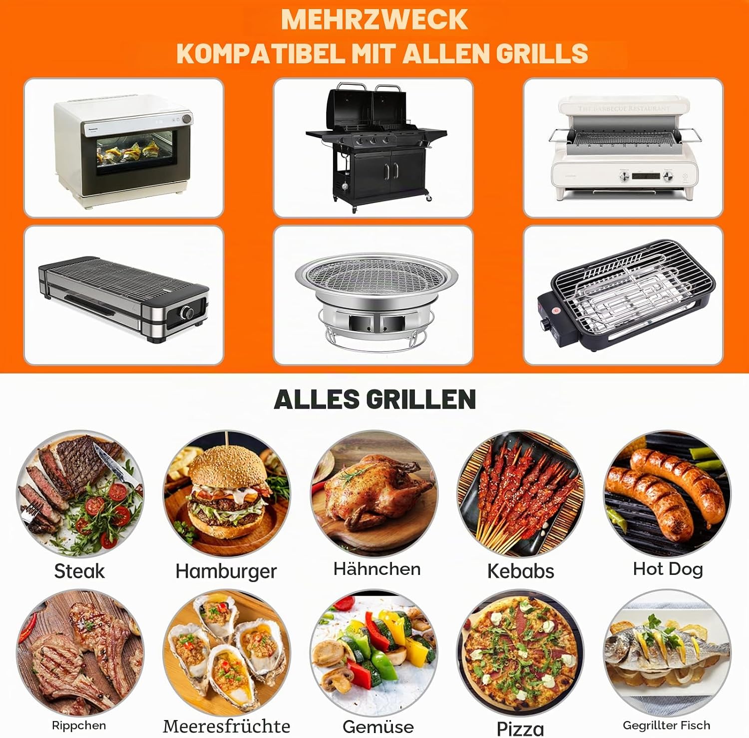 Thumbnail 4 de SPGOOD BBQ Grillmatte 40x32 cm