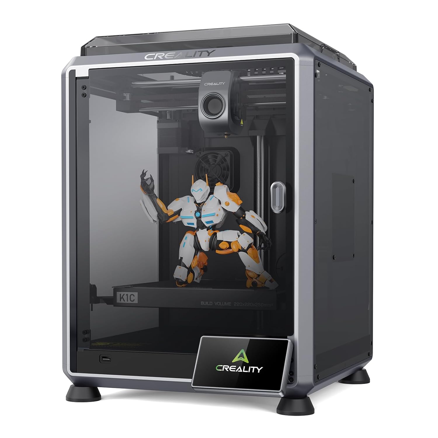 Detalle de Creality K1C Gris impresora 3D rápida 600 mm/s