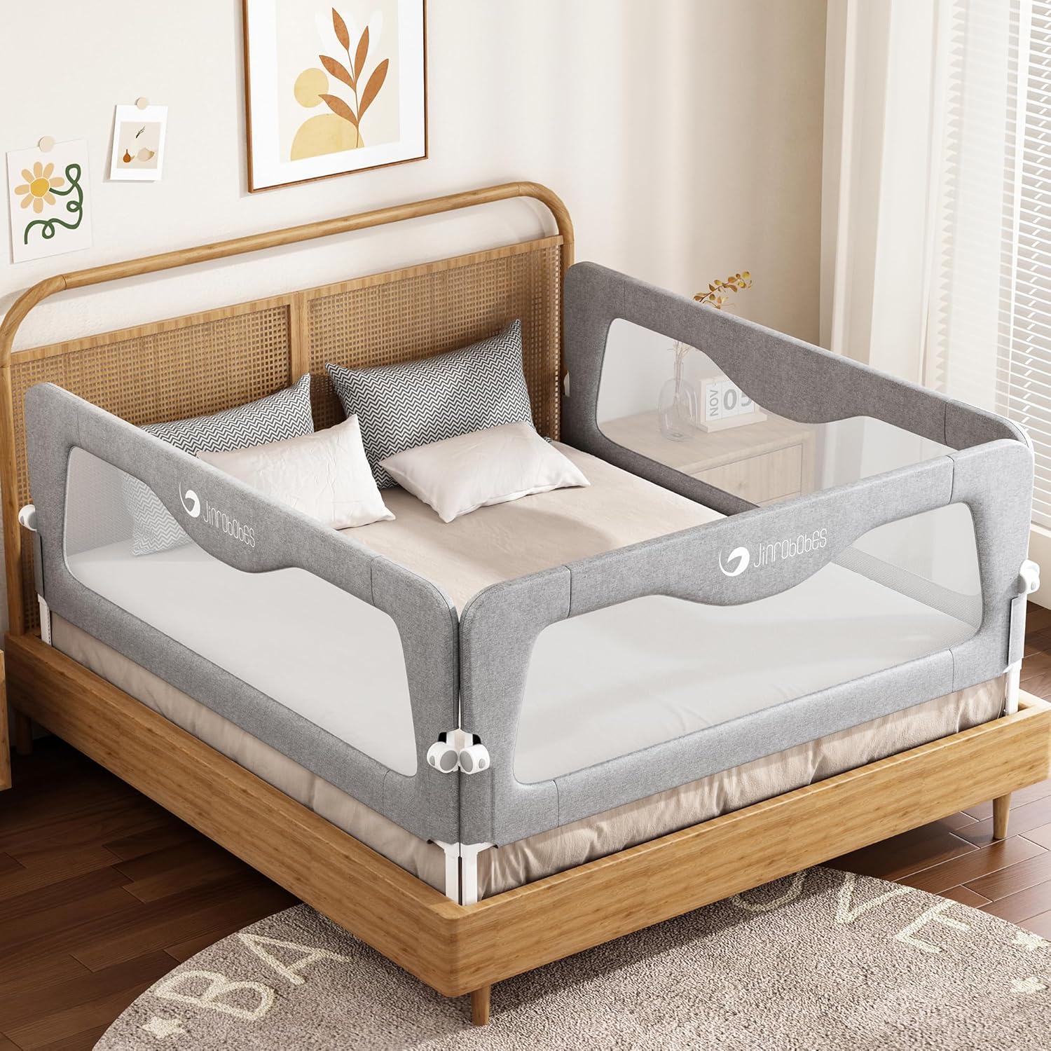 Thumbnail 6 de Jinrobabes Bed Rails 135cm toddler