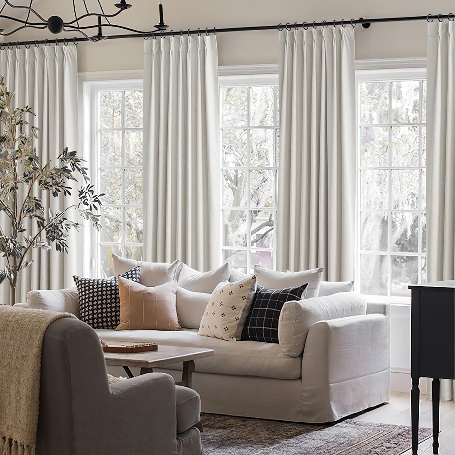 Detalle 2 de Cute Birch Blackout Curtains, 96-Inch