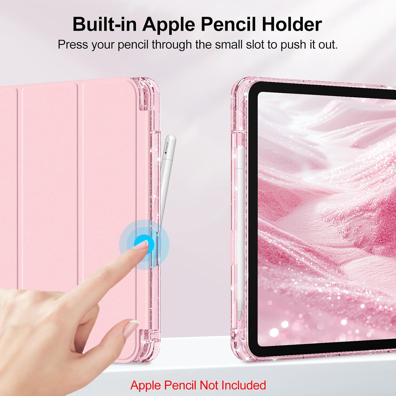 Thumbnail 5 de Fintie Glitzer Hülle iPad 11/10 Gen Hellrosa