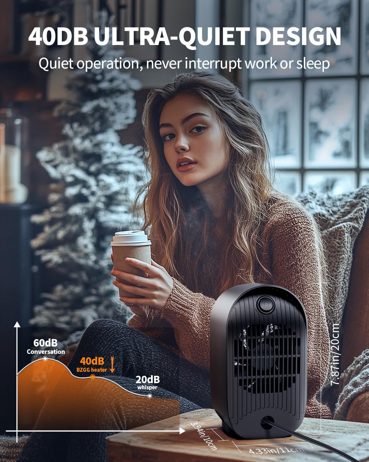 Thumbnail 5 de Space Heater 200 sq ft Portable 🏠