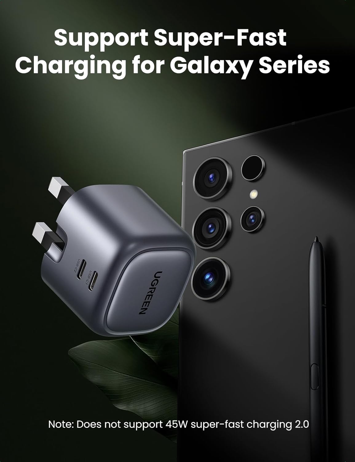 Thumbnail 1 de UGREEN Nexode 45W USB‑C charger with dual PD ports