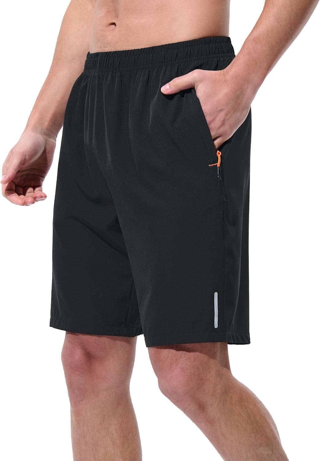 Detalle de UIQUR Men’s Athletic Running Shorts (7”/9”) Quick-Dry Workout & Gym Shorts with Zipper Pockets