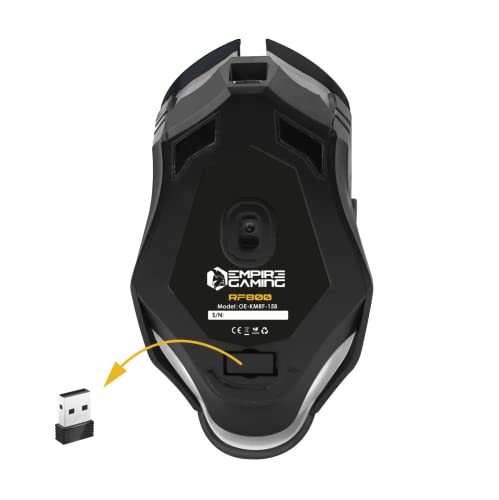 Thumbnail 3 de Empire Gaming Armor RF800 pack inalámbrico 3 en 1 teclado y ratón RGB recargable + alfombrilla (QWERTY español)