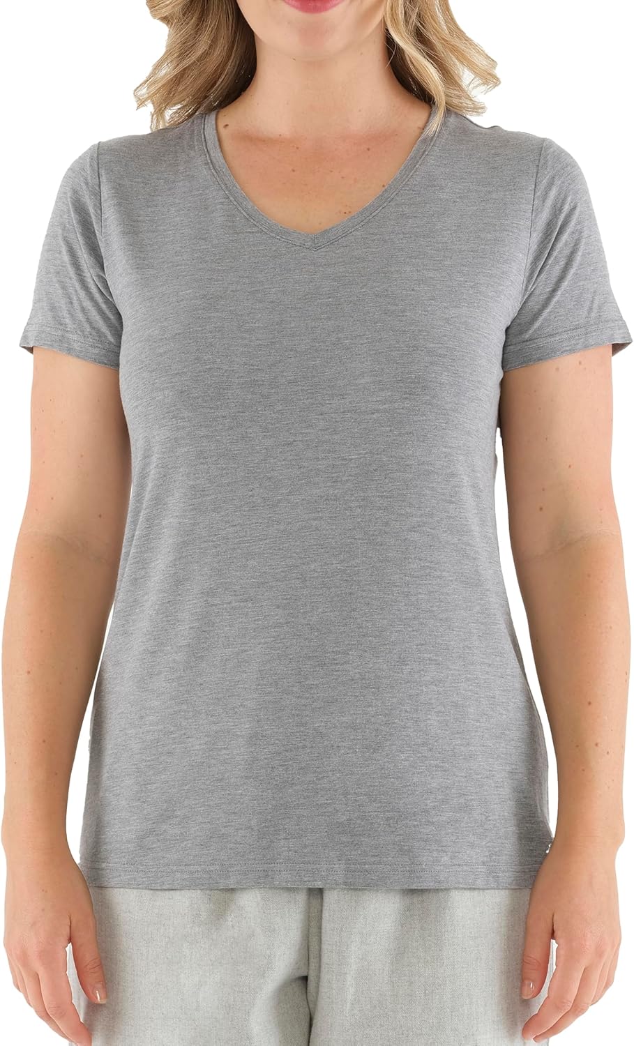 Detalle 2 de Magnolia Lounge Damen Bambus Top Set – Temperaturregulierende 2er-Pack Tops aus Bambus-Elastan