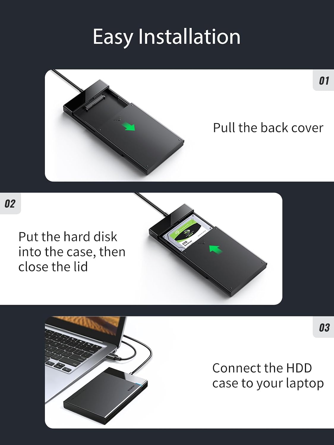 Thumbnail 6 de UGREEN 2.5 inch USB 3.0 HDD enclosure