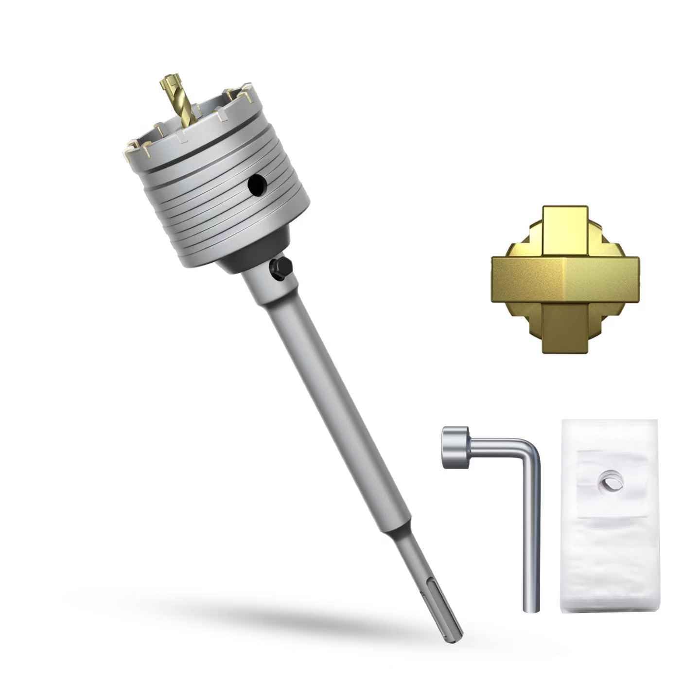 METOTY 68mm Bohrkrone Hohl Lochsäge – SDS Plus Adapter, 220 mm, für Mauerwerk
