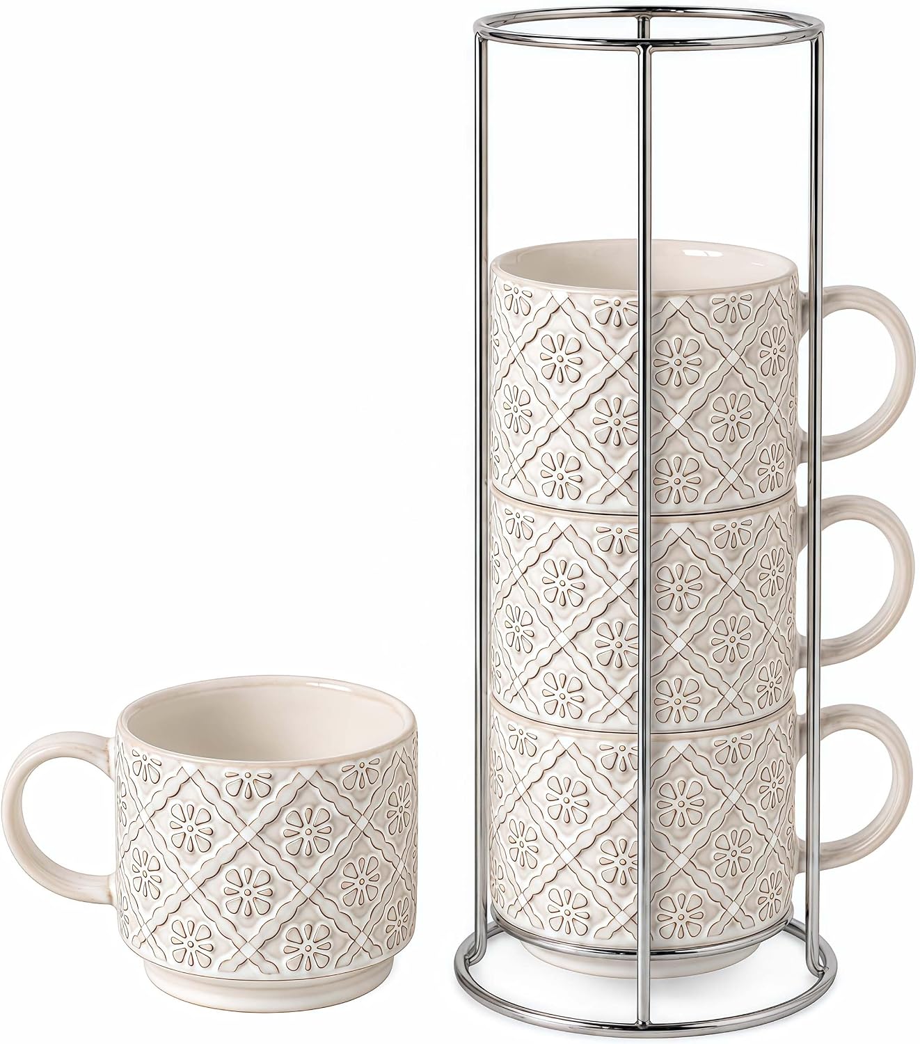 Detalle de SumitlEyao Ceramic Coffee Mugs 6 oz