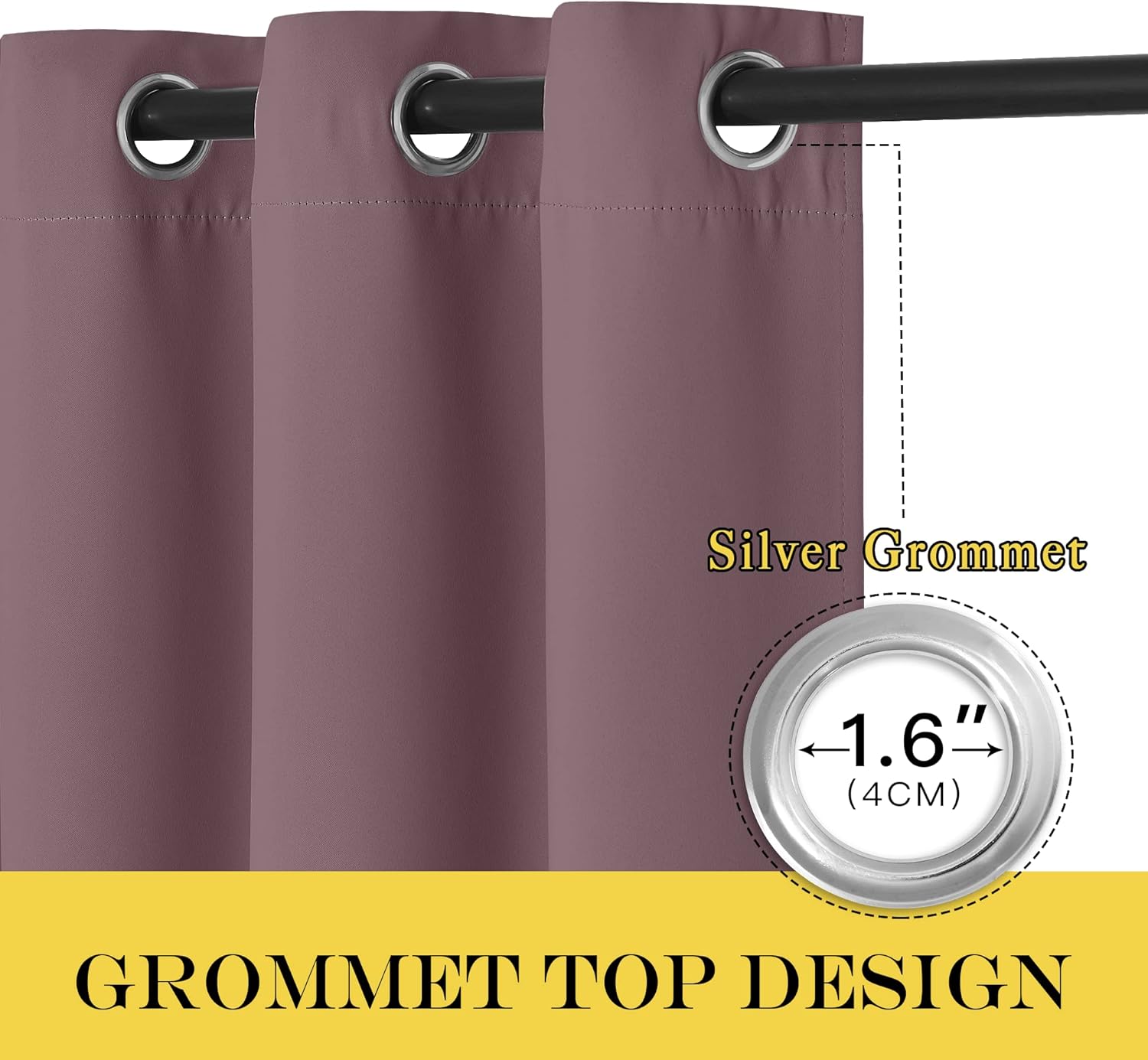 Thumbnail 3 de NICETOWN Blackout Curtain 52 x 90 in Thermal Panel 🪟