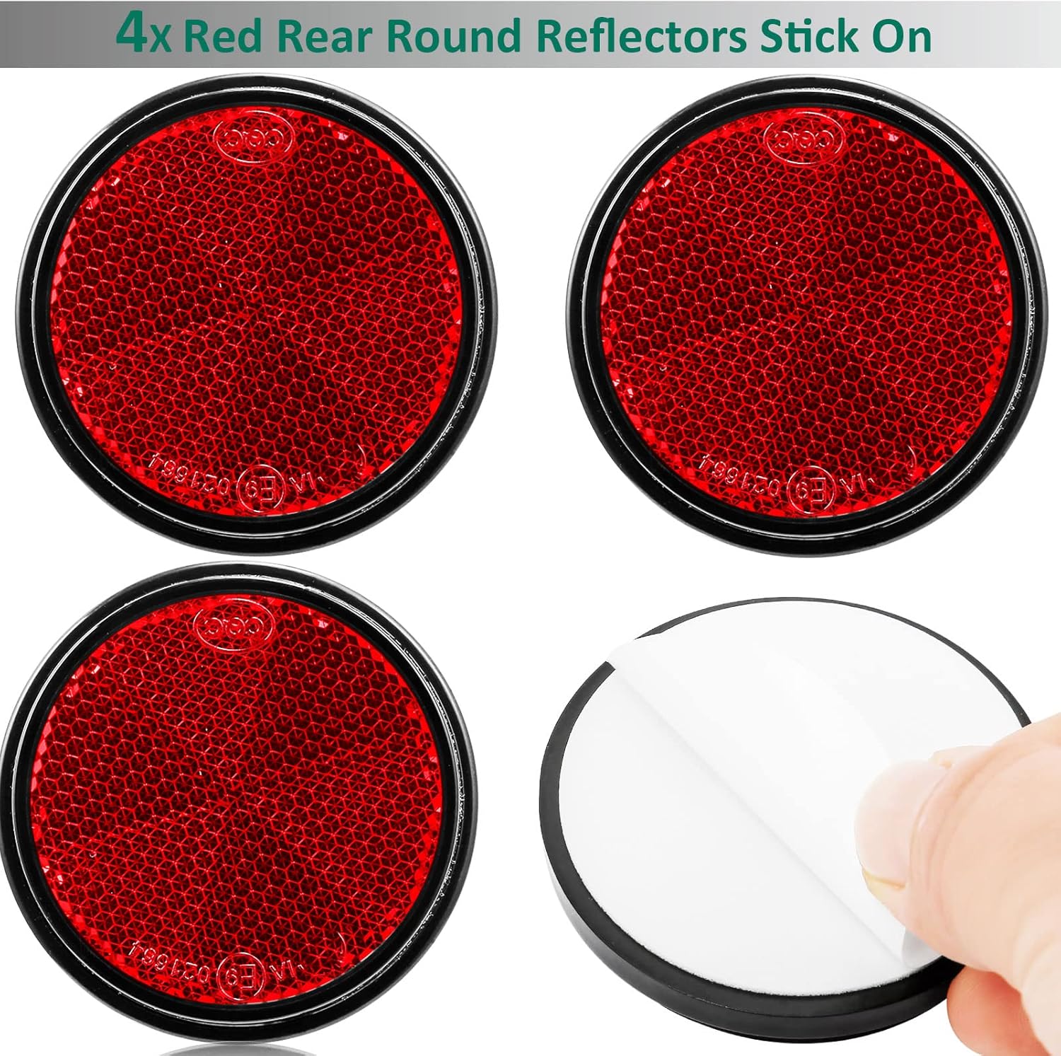 Thumbnail 2 de DARKGUARD 4x Trailer Rear Reflectors Ø60mm