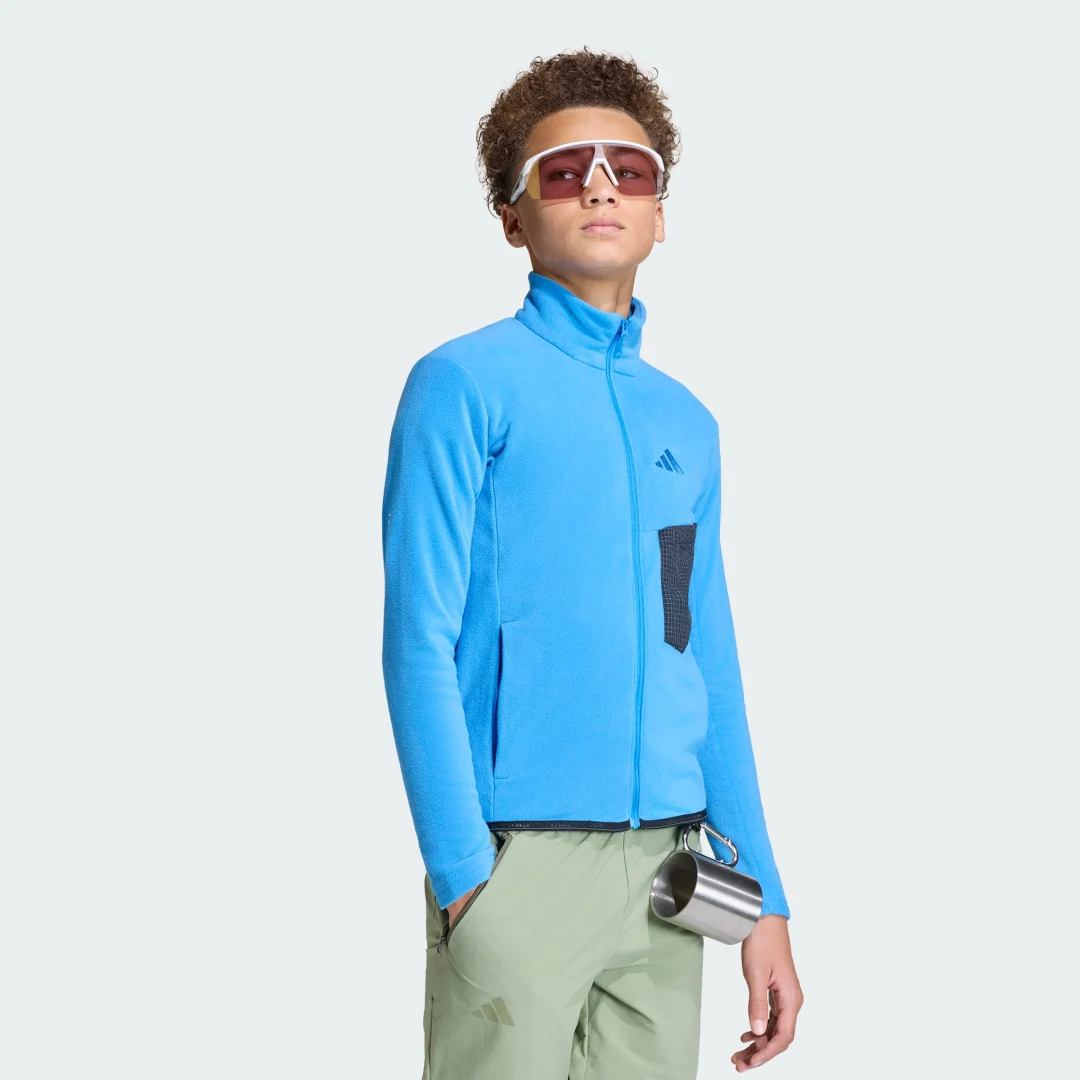 Thumbnail 2 de Chaqueta de felpa con cierre de cremallera Terrex Multi de Adidas — versión azul