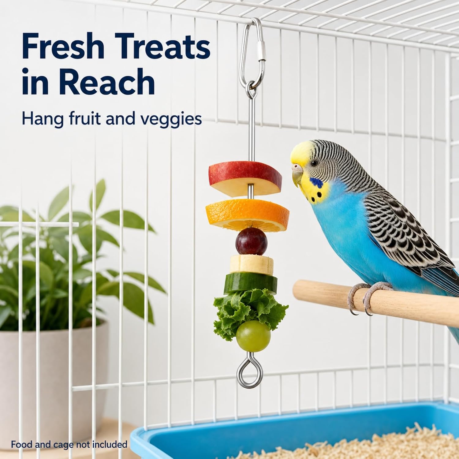 Thumbnail 4 de Bird Cage Food Holder Skewer