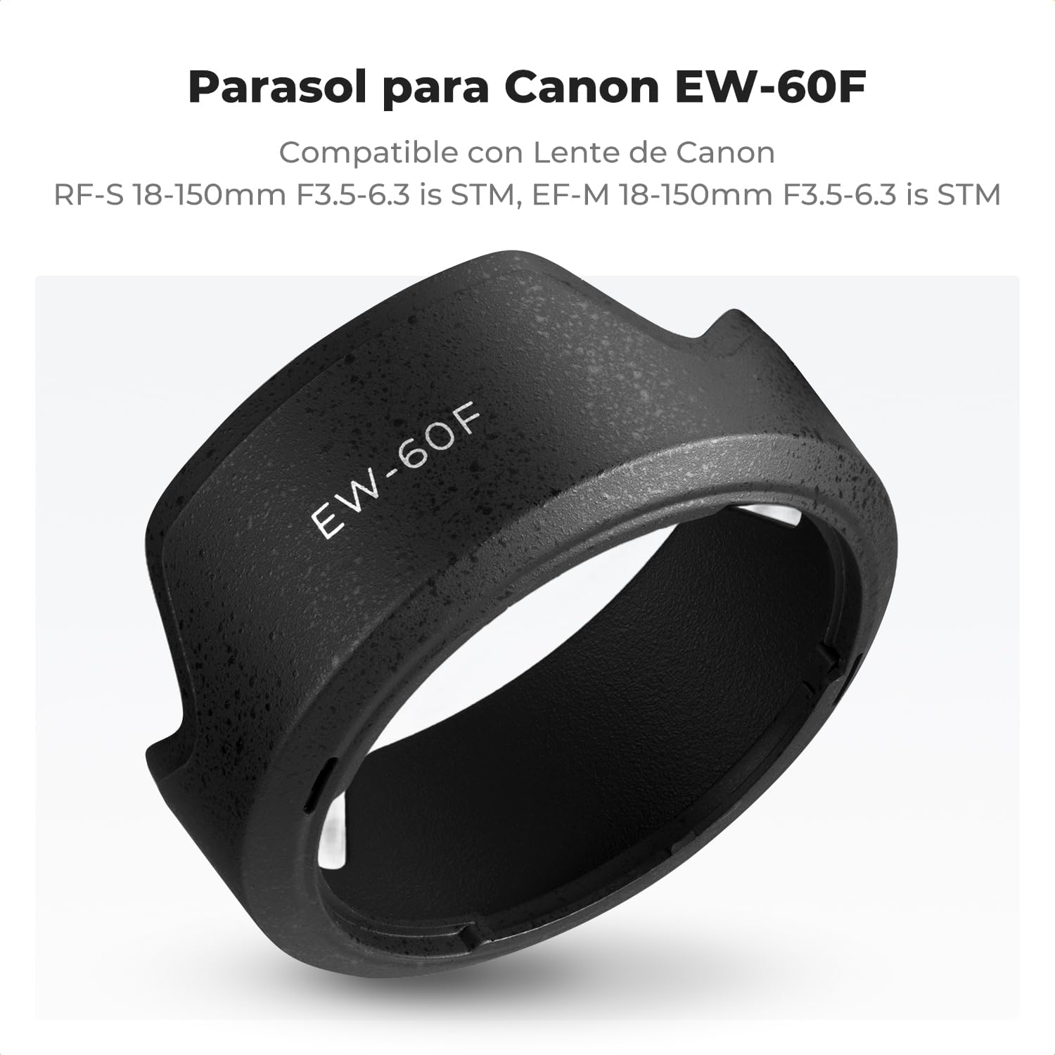 Detalle 2 de K&F CONCEPT EW-60F parasol 55 mm