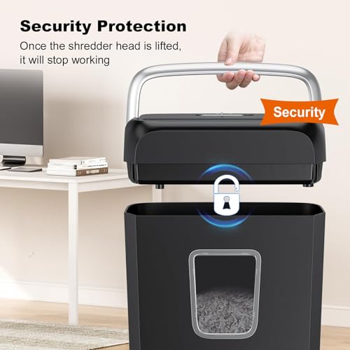 Thumbnail 7 de Bonsaii 6-Sheet Cross-Cut Compact Paper Shredder for Home Use