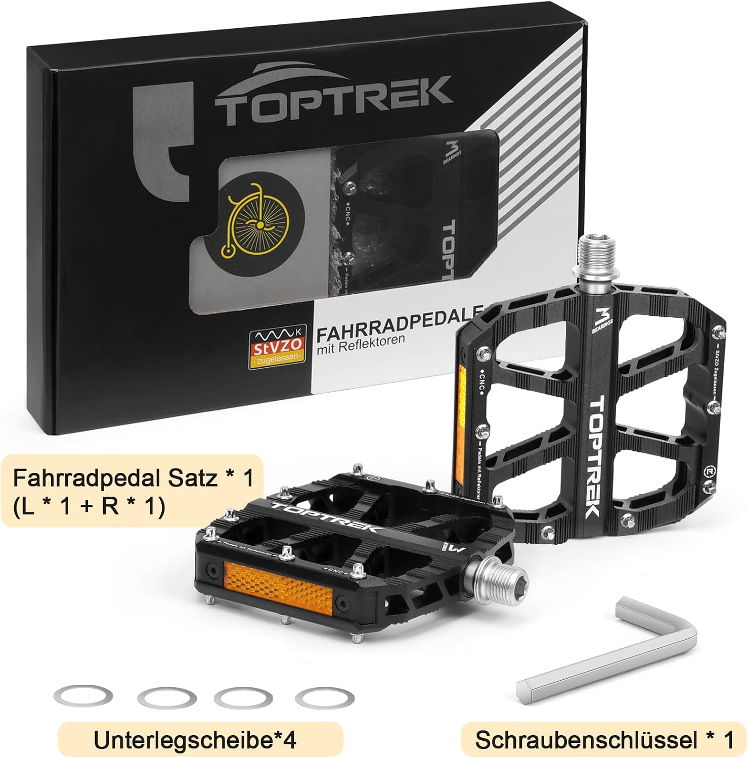 Thumbnail 6 de toptrek Fahrradpedale CNC Aluminium 103×100 mm