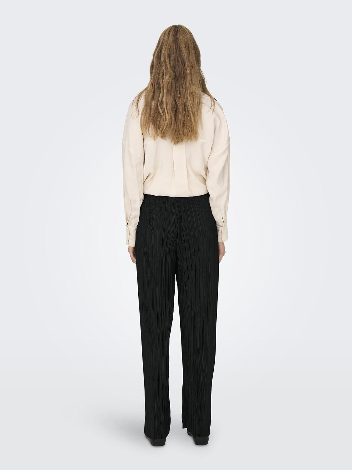 Detalle de ONLY Pantalon ONLRAVENNA Regular Fit pour femme – coupe régulière et jambes larges