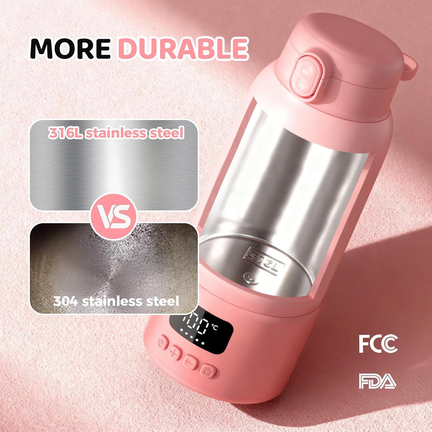 Thumbnail 3 de Scaldabiberon Portatile Senza Fili – Neonato 500 ml, Riscaldamento Veloce e Sicuro