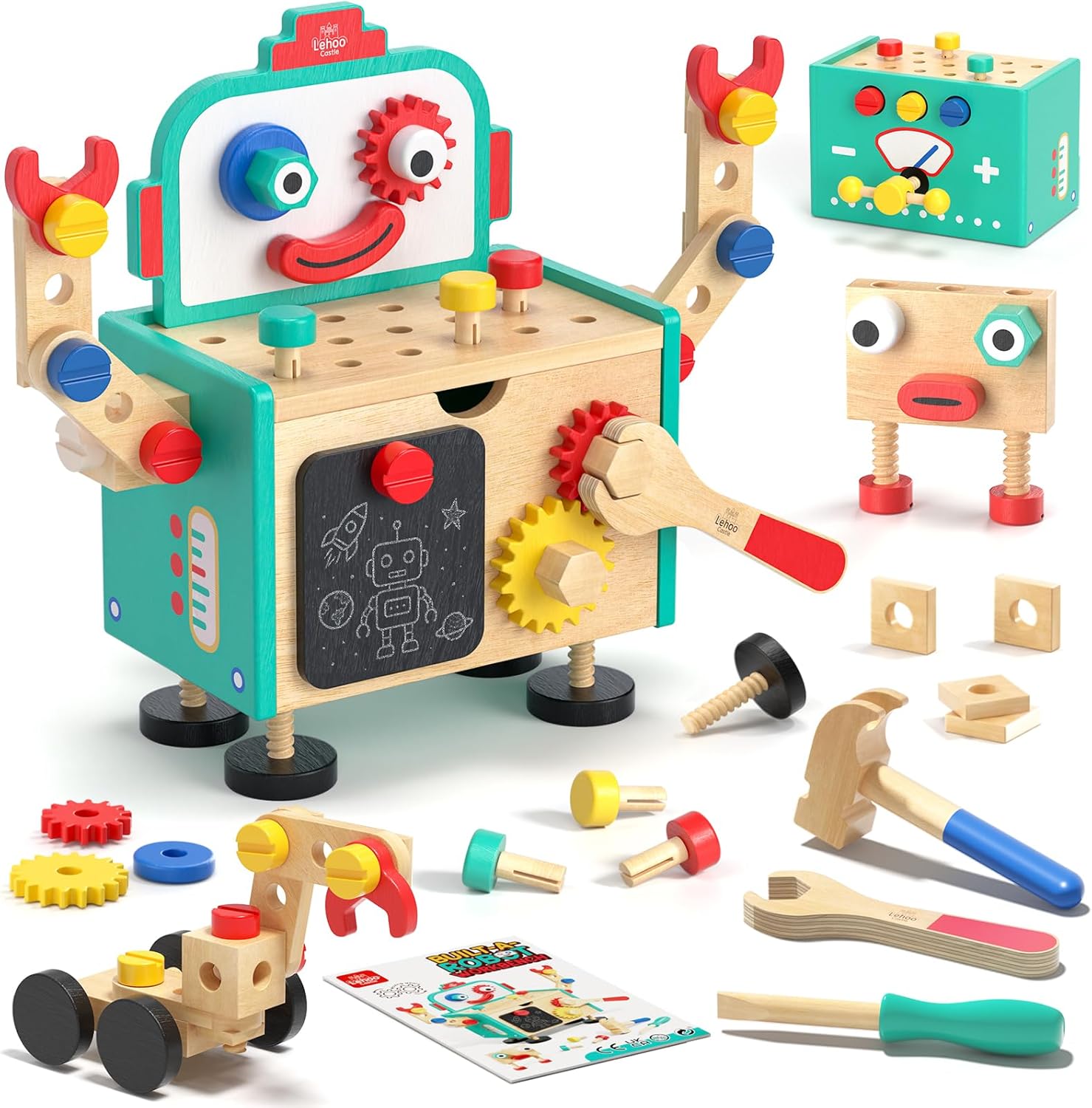 Detalle de Lehoo Castle Montessori Caja de Herramientas 2 en 1