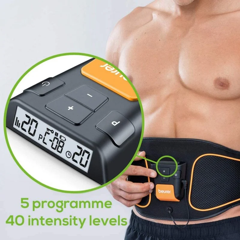 Detalle de Beurer EM 37: Electroestimulador abdominal para entrenamiento complementario