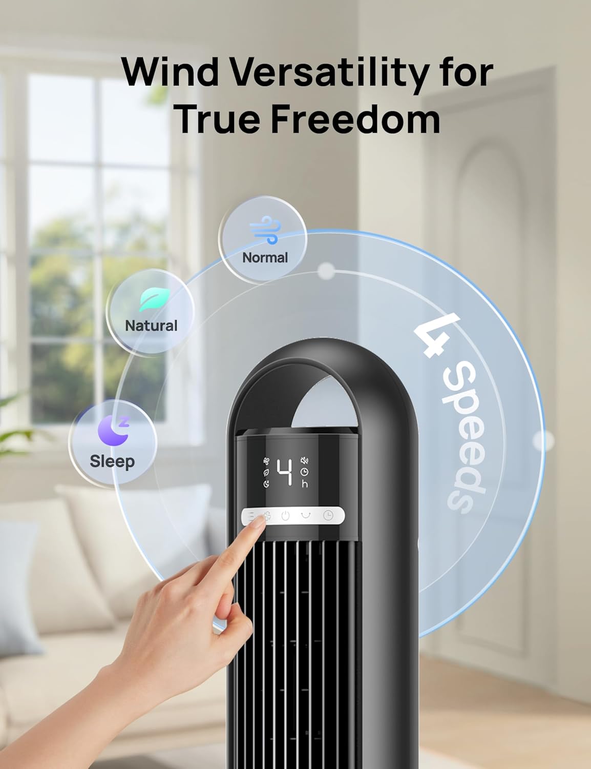 Thumbnail 6 de Dreo 28dB Silent Tower Fan for Bedroom
