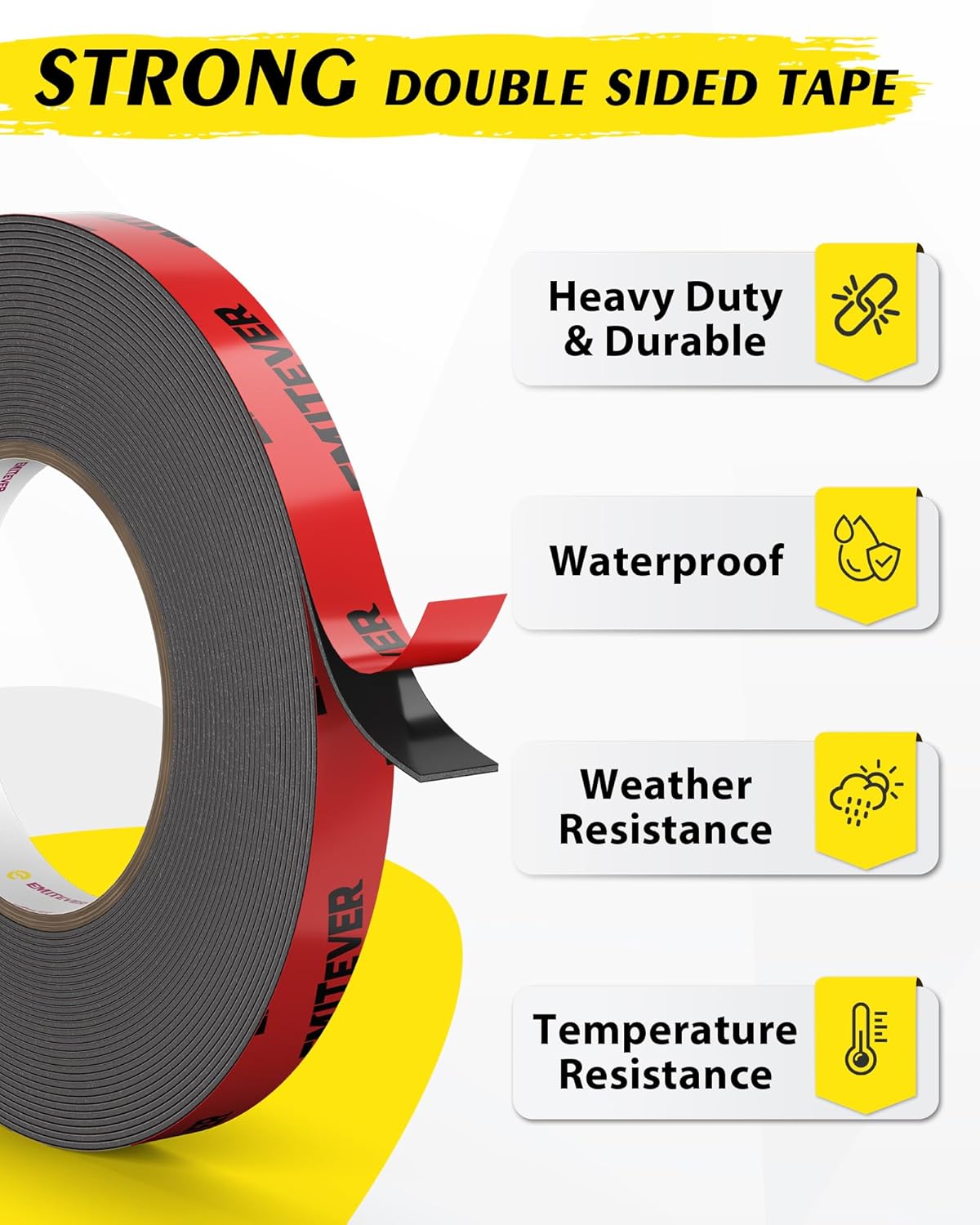 Thumbnail 1 de EMITEVER Heavy Duty Double Sided Tape 10m