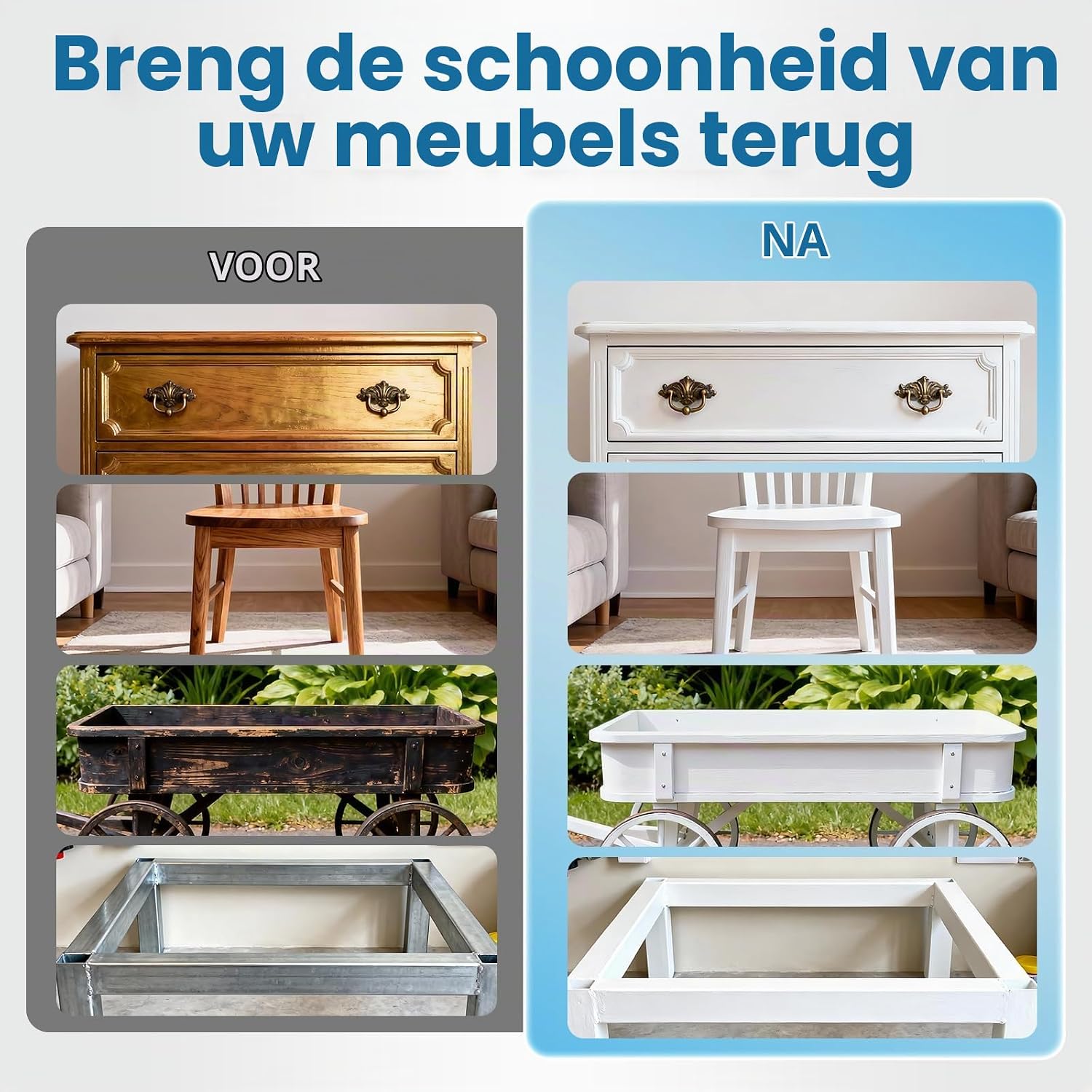 Thumbnail 6 de Mollor meubelverf voor hout, wit en mat op waterbasis, geurarm