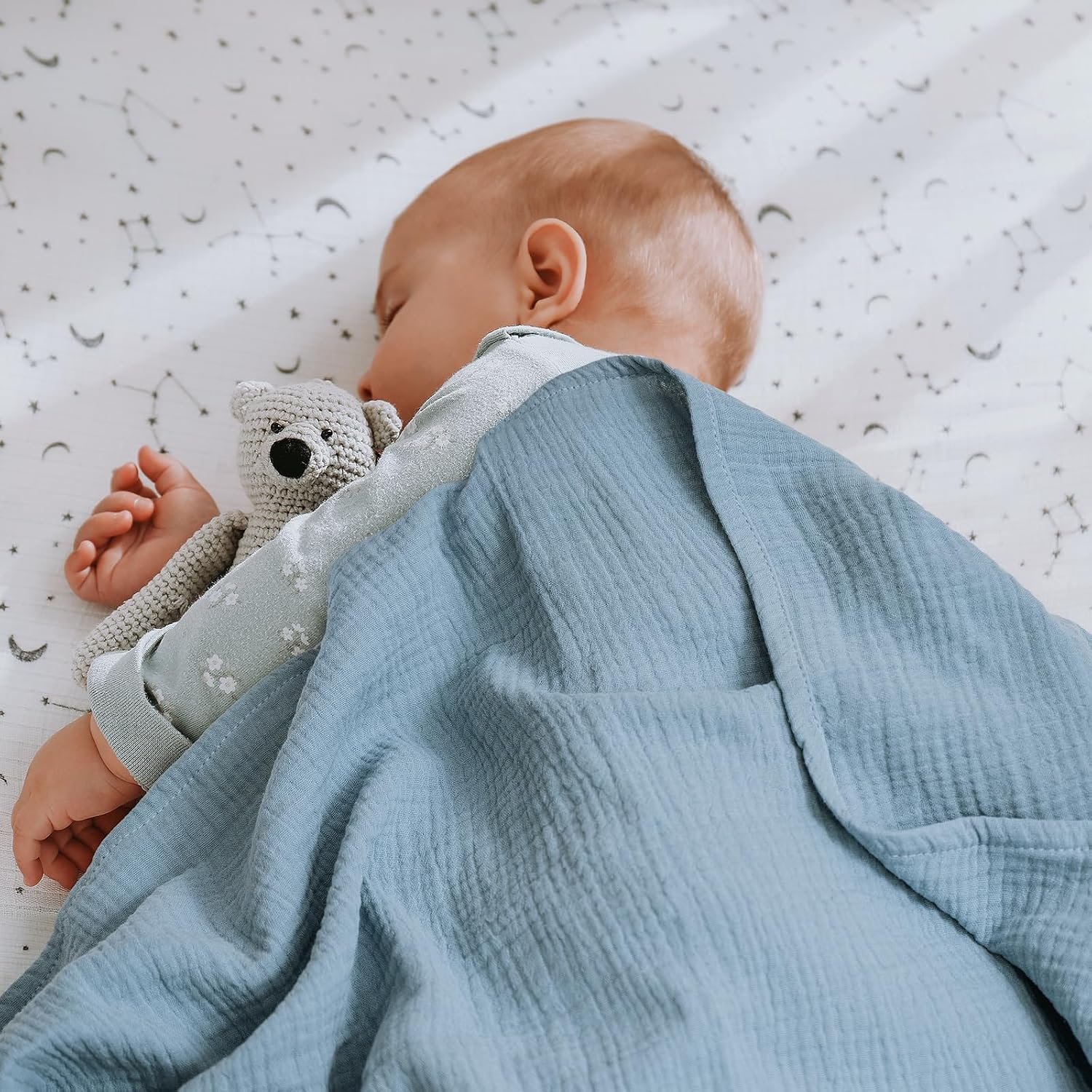 Detalle 2 de GLLQUEN BABY 95x100cm muslin swaddle blankets