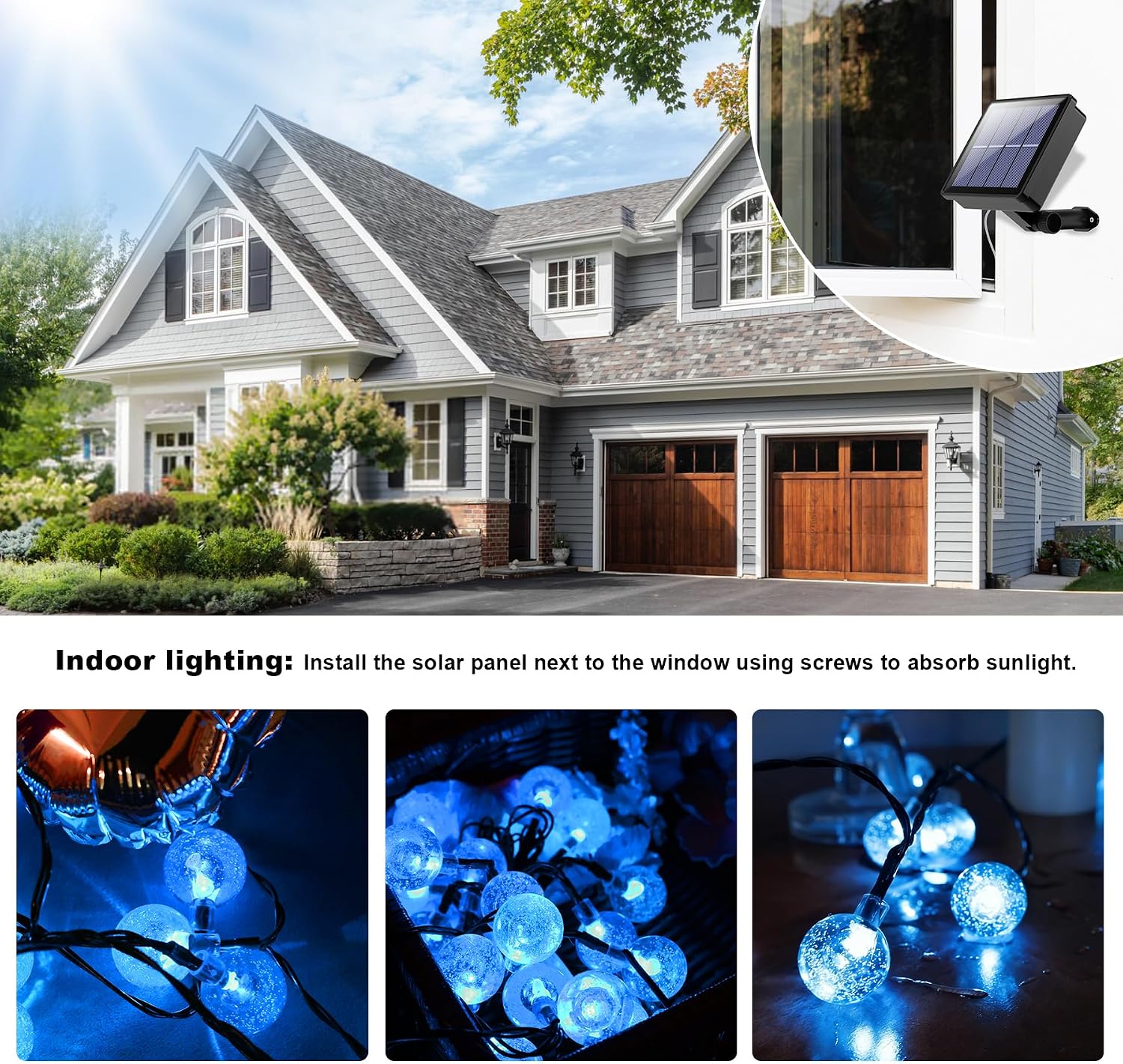 Thumbnail 2 de Knayis 50LED Solar Lights Outdoor Garden