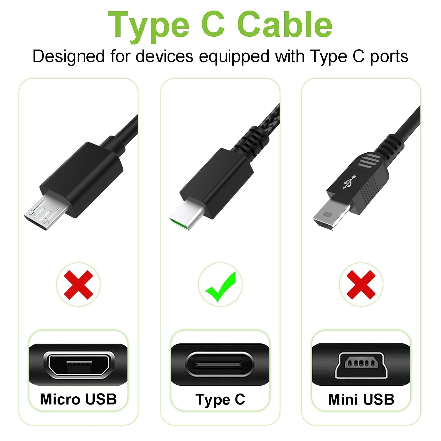Detalle 2 de Zosvoses USB C Mouse Charging Cable: Durable, Versatile Power for Razer Pro Mice