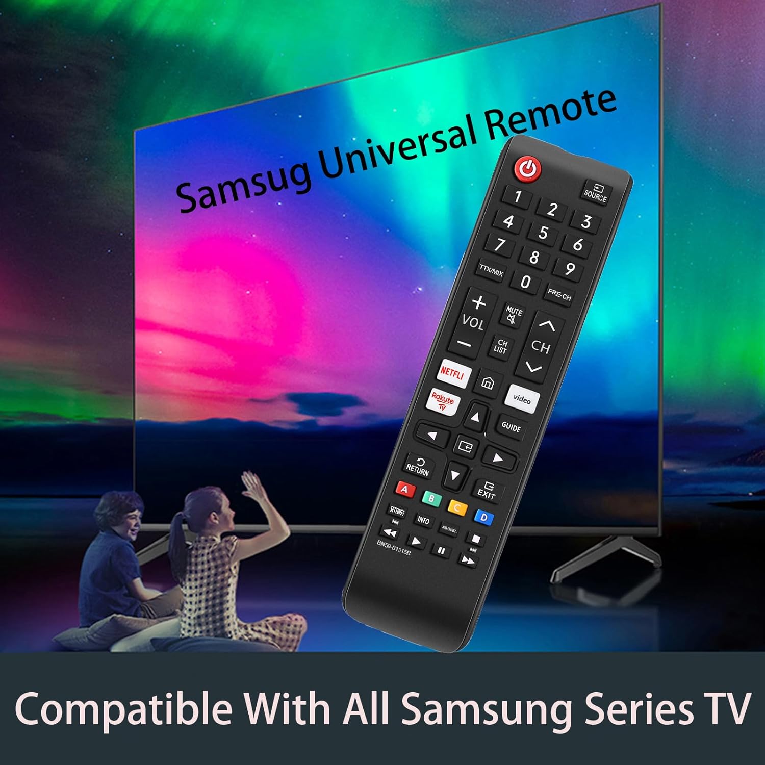 Thumbnail 3 de Universal Samsung TV Fernbedienung für Smart TV (kompatibel u. a. BN59-01315B, BN59-01301A)