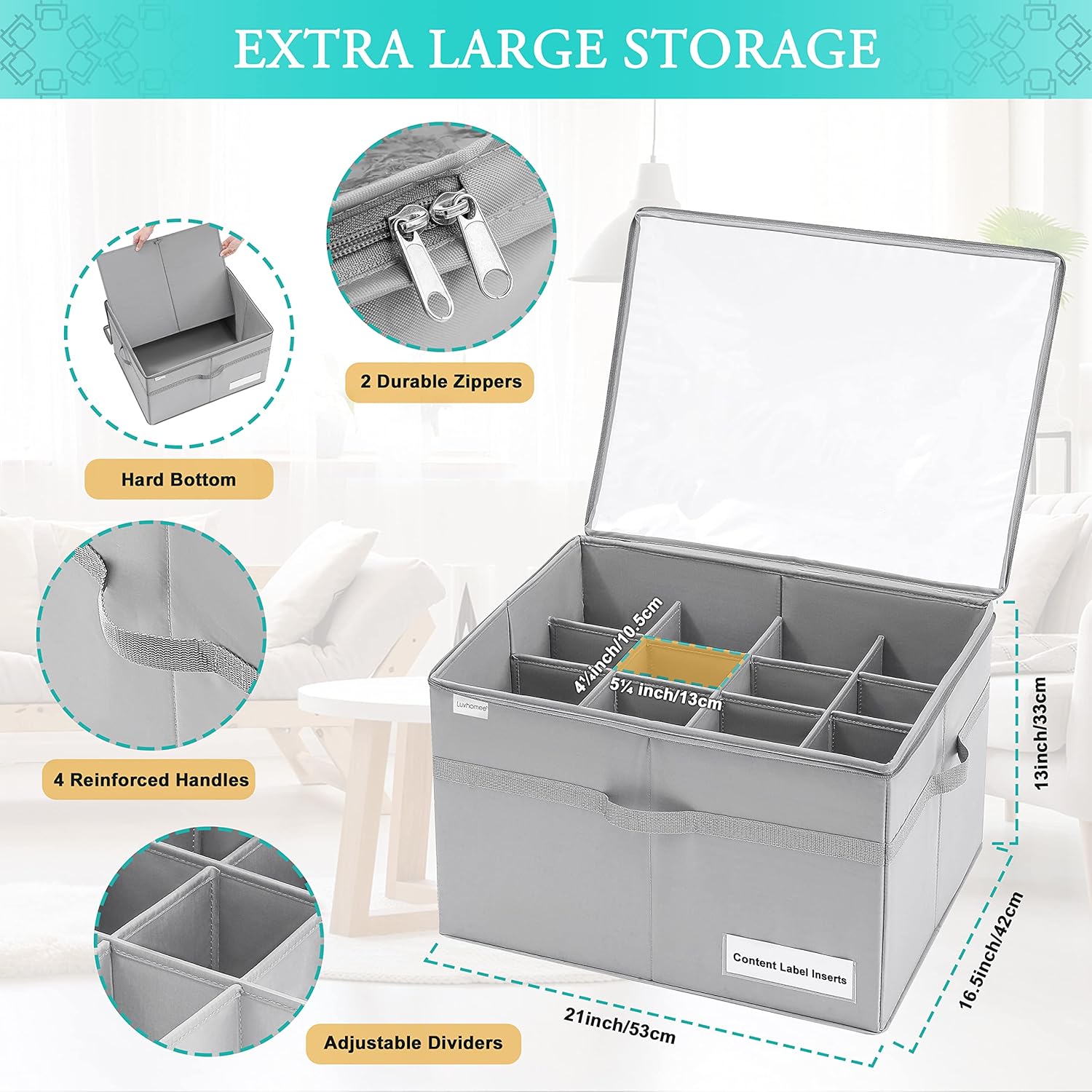 Thumbnail 4 de Organizer Scarpe per Armadio 16 Paia 53x42x33 cm