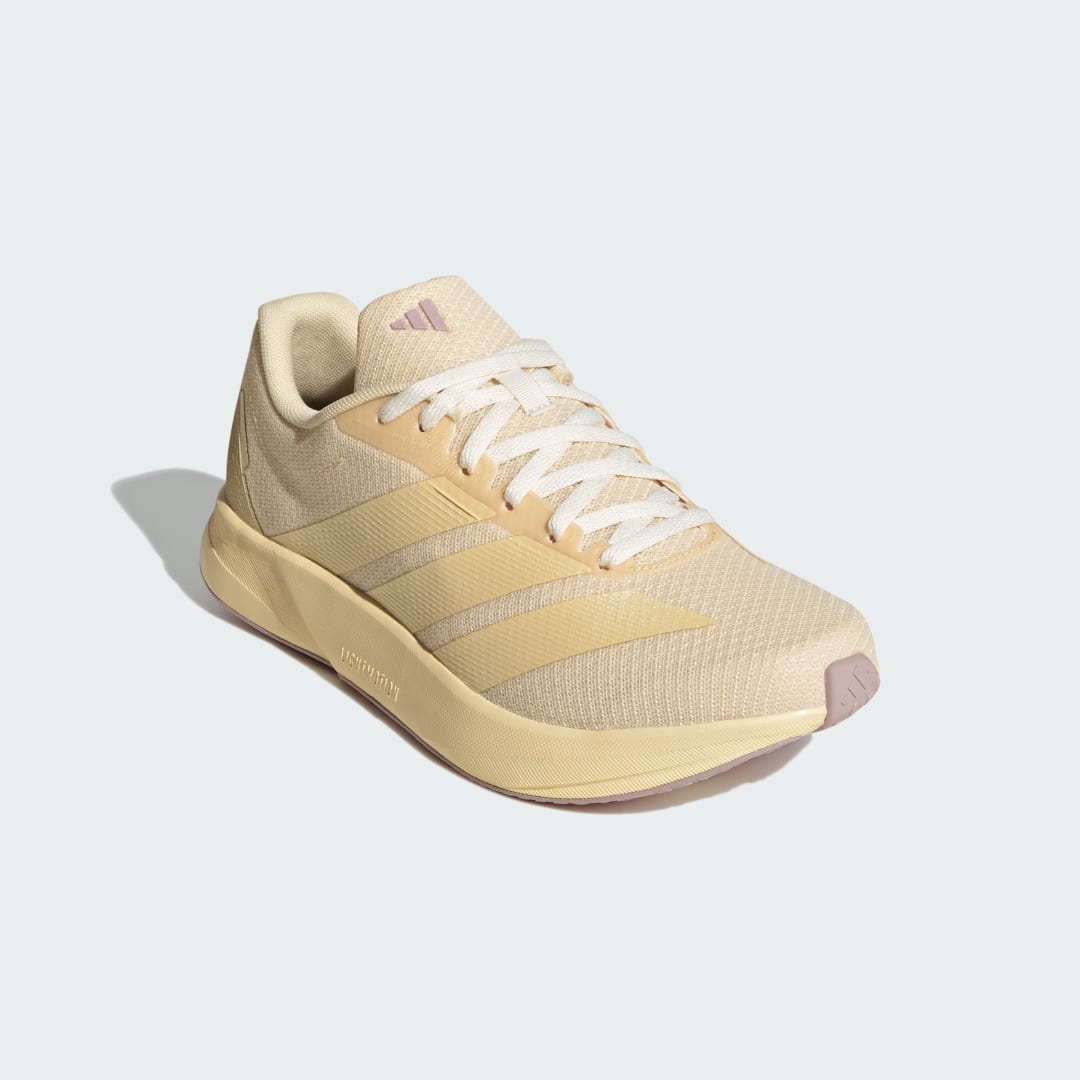 Detalle 2 de Adidas DURAMO RC2: zapatilla de running en color amarillo para uso diario en asfalto