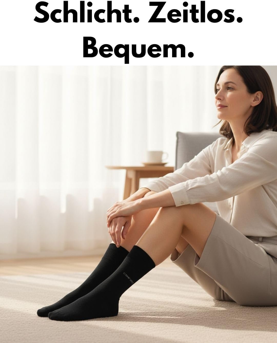 Detalle de sockenkauf24 10 Paar Comfort Socken ohne Gummibund & ohne Naht für Damen und Herren