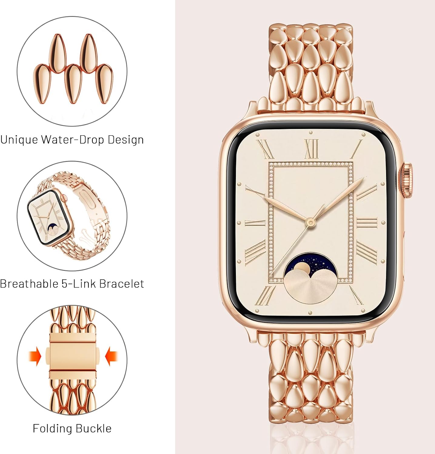 Detalle de V.R.HOPE Slim Metal Watch Strap 114mm