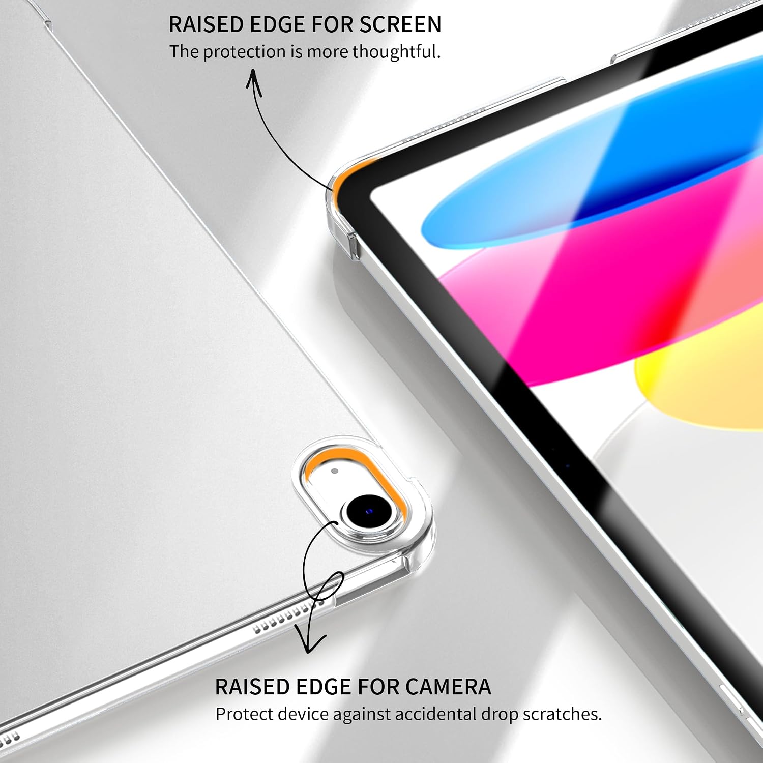 Thumbnail 6 de CACOE Custodia Cover per iPad 11a Generazione (A16) 11" e iPad 10a Generazione 10,9" (2022) – Ultra Sottile in Pelle con Vetro Temperato, Argento
