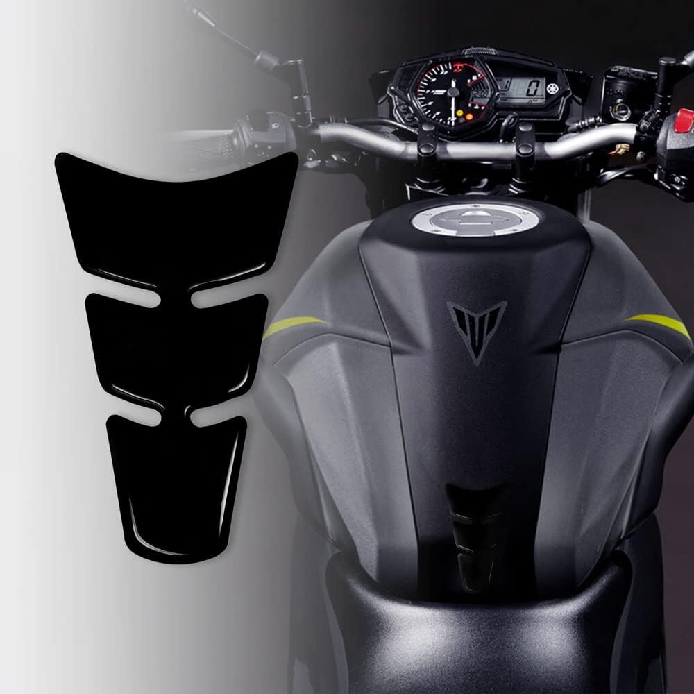 Detalle de 4R Quattroerre.it 18044 Tankpad 3D – Motorrad Tankschutz Mini Slim, Schwarz, 8.5 × 13 cm