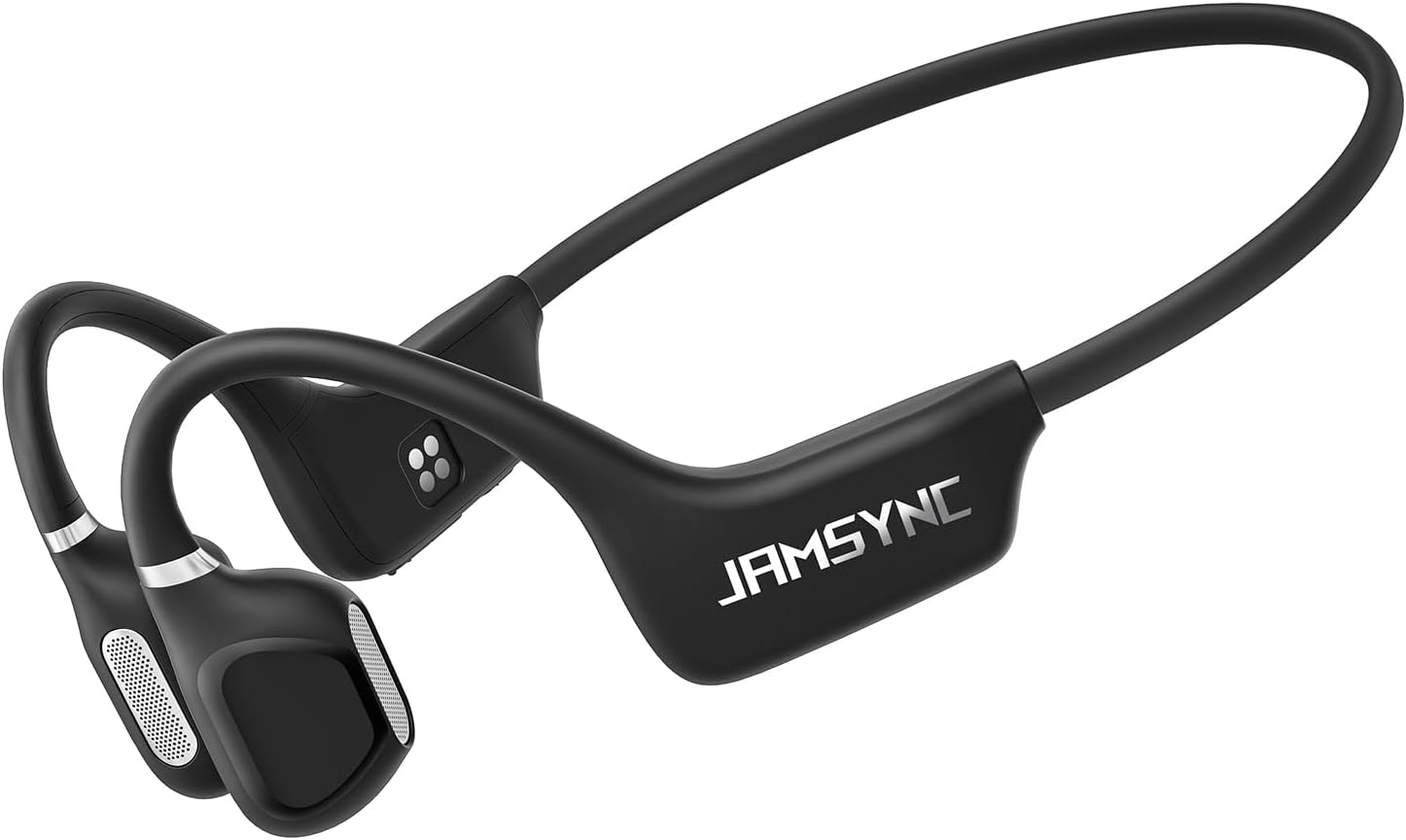 Detalle de Jamsync Open Ear Headphones: Open-Ear Run-Ready Bluetooth Headphones with 14-Hour Battery