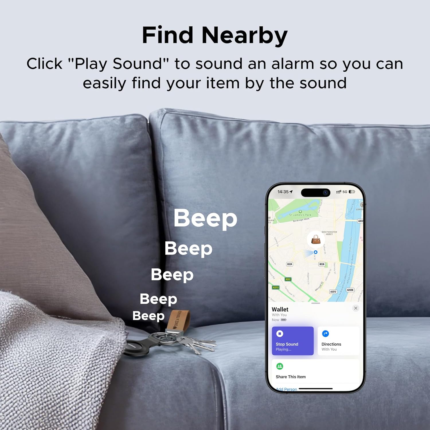 Thumbnail 4 de UGREEN FineTrack Mini: Apple Find My Tracker Tag