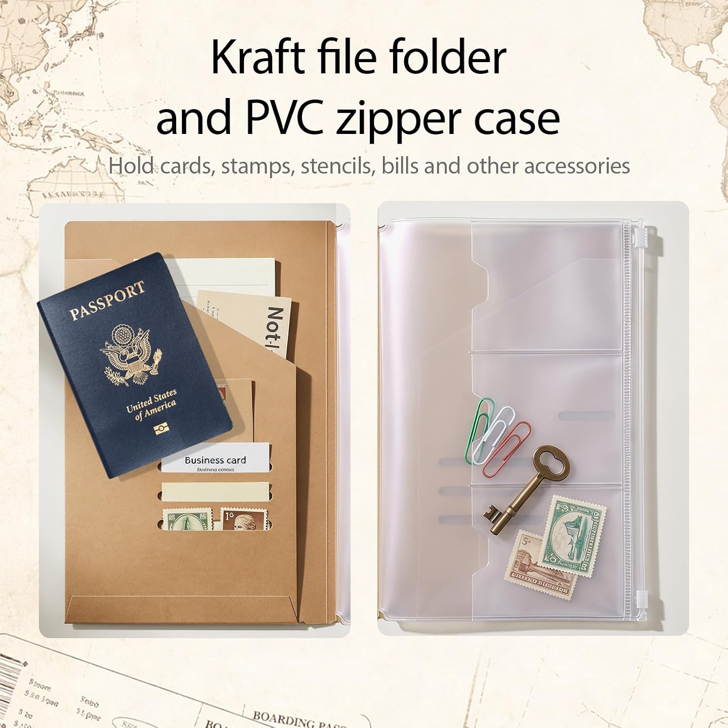 Detalle de DILVREWA DILVREWA-001 A5 Traveler’s Journal Accessory Kit, 14 Pieces