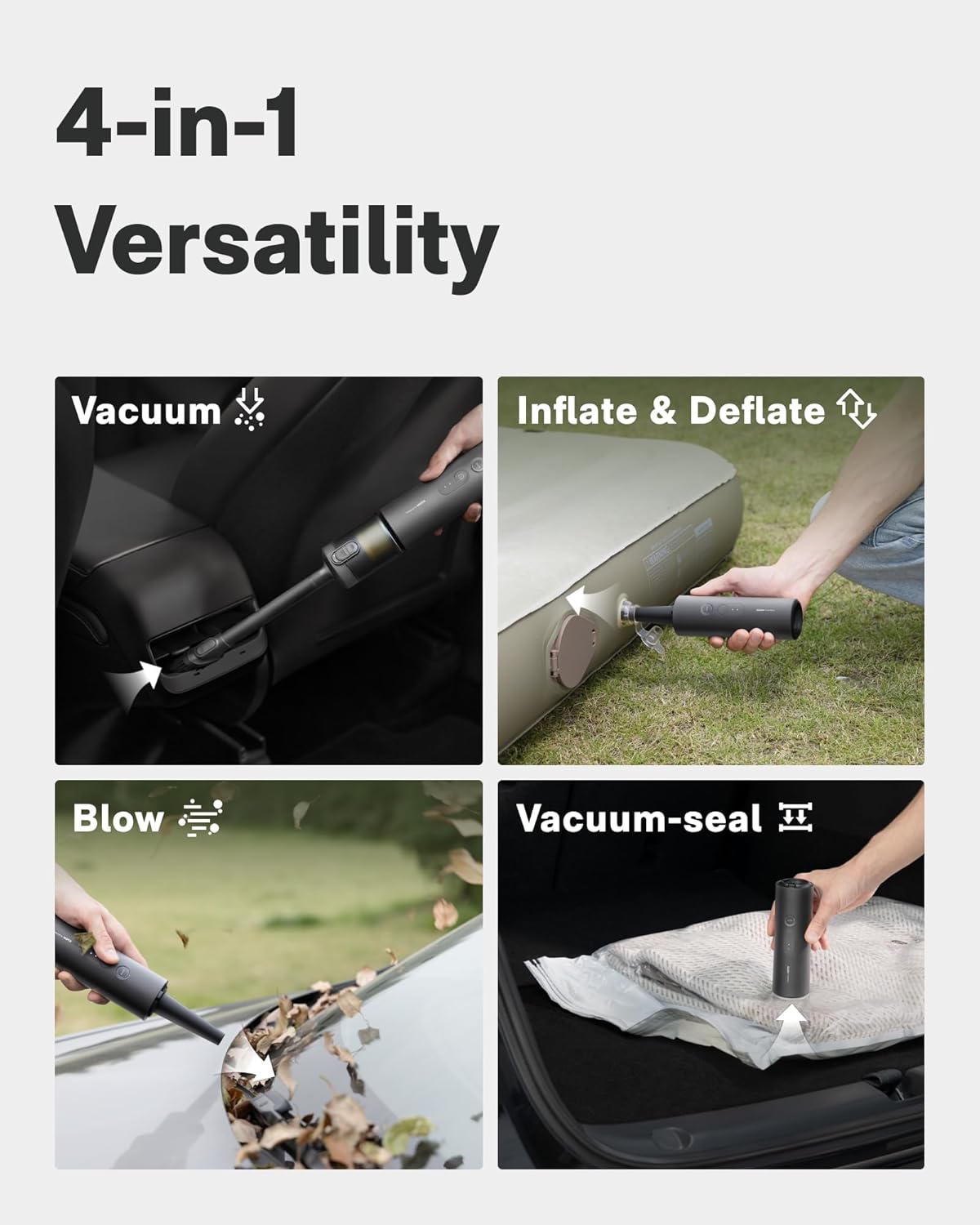 Thumbnail 2 de HOTO Handheld Car Vacuum Cleaner Cordless