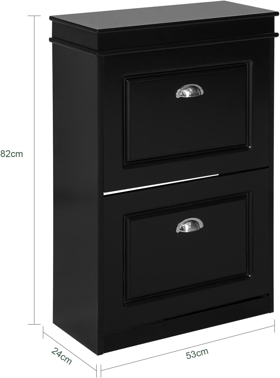Detalle de SoBuy FSR78-SCH Meuble à chaussures 8 paires