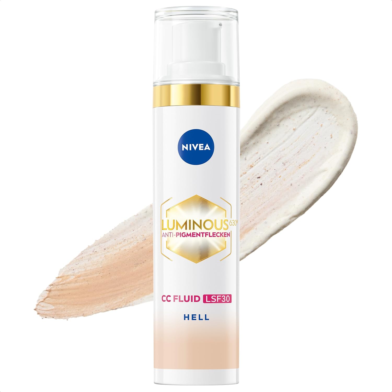 Detalle de NIVEA Luminous 630 Anti-Pigmentflecken CC Fluid LSF 30 – für helle Hauttöne, 40 ml