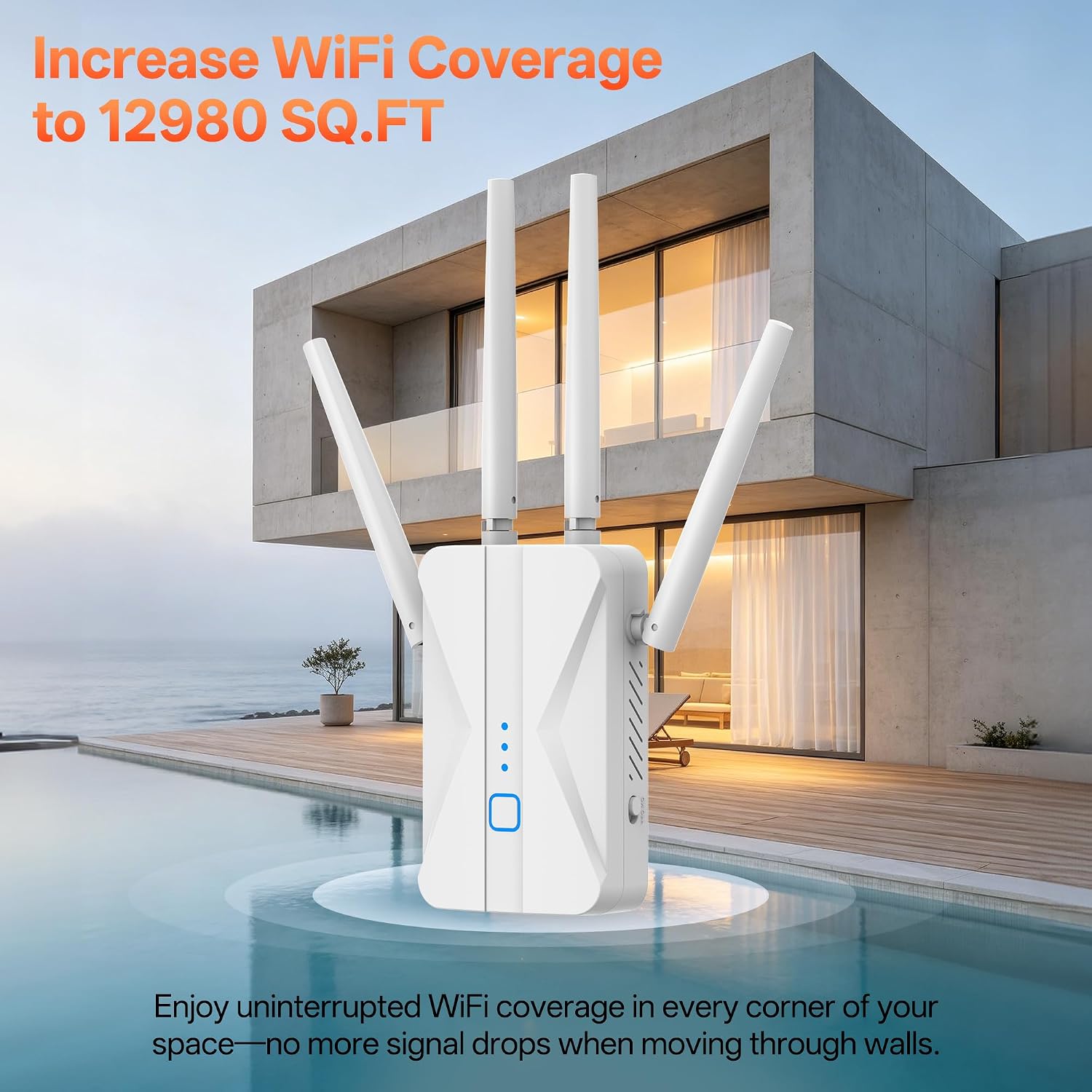 Detalle 1 de Mekupc WiFi Extender AC1200