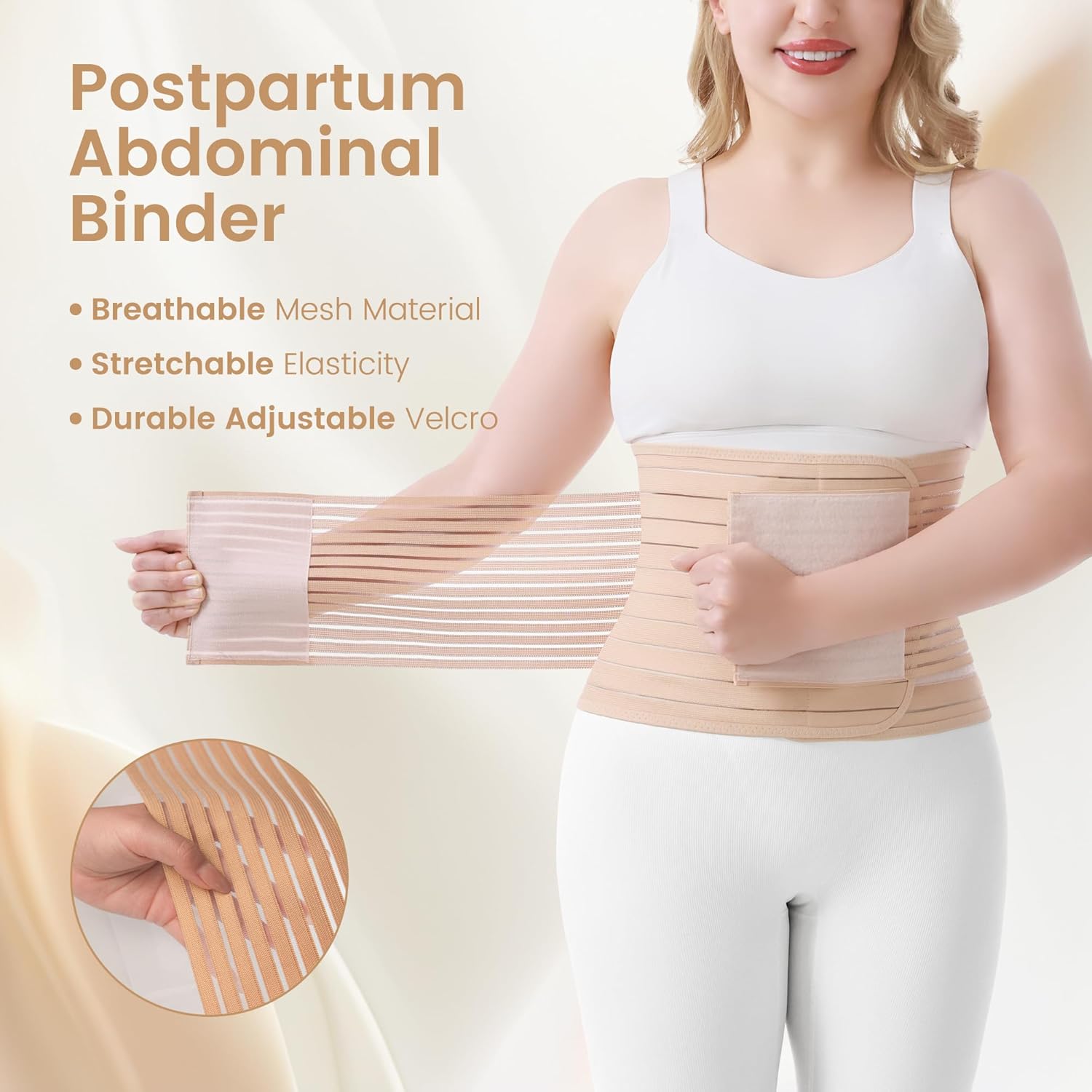 Thumbnail 2 de Trendyline Postpartum Belly Wrap for C-Section Recovery (Firm Compression, Adjustable & Breathable)